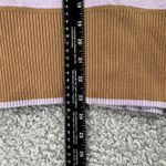 Tahari Sweater Womens XL Brown Purple Stripe Turtleneck Pullover Knit Ribbed Photo 2