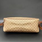 Gucci Vintage Micro GG Supreme PVC Canvas Brown Leather Trim Shoulder Bag Photo 3