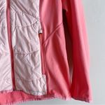 Eddie Bauer  Pink Hooded Zip Up Hybrid Jacket,‎ Active Wear, Size Medium Photo 5