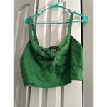 Universal Threads Universal Thread Green Sleeveless Tank Top Knot Front Smocked Blouse XL Photo 1