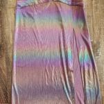 Retrofete Soleil Dress in Lilac Aurora Size XS Strapless NWT Cutout Maxi Rainbow Purple Photo 5