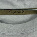 Enza Costa Ribbed Tank Top Light Blue Pima Cotton Racerback Size S Gray Photo 5