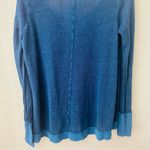 Free People Long Sleeve Top Blue Sz Medium Photo 8