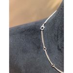 Womens Silver Link Circle Chain Necklace With Lobster Claw Lock Jewelry Photo 5