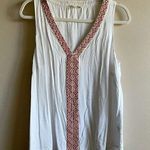 Gianni Bini  White Sleeveless Tank with Aztec print sz S Photo 0