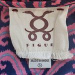 Figue Navy and Pink Shift Dress with Sash Size Small Pink Silk Dress Blue Photo 5