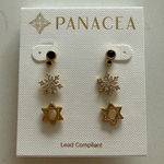 Panacea Set of 3 Chanukah/Hanukkah Holiday Stud Earrings Photo 0