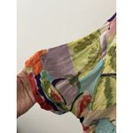 ZARA  Fruit Theme Printed Short Sleeve Button Down Slouchy Cropped Blouse Size S Photo 4