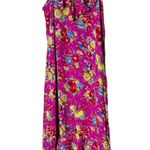 Vintage Ruffle Midi Dress Pink Floral 90s Y2K Coquette Size Small Photo 4