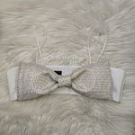 NDS Rhinestone Detailed Bow Top Silver Photo 3
