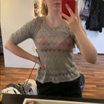 Pretty lacy Grey shirt Size XS Photo 1