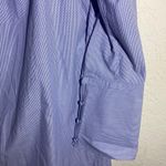 Derek Lam 10 Crosby White/Blue Striped Off The Shoulder Mid Sleeve Dress ( 10 ) Photo 4