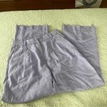 Abercrombie & Fitch  lavender linen wide leg pants size medium Photo 1