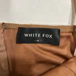 White Fox Boutique White Fox Brown Off Shoulder Corset Crop Top Size M Long Sleeve Bustier Photo 2