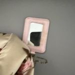 Banana Republic  Floral Satin Bamboo Handle Clutch Purse Gold Frame Photo 3