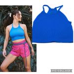 Free People NEW!  Movement M/L Happiness Runs Crop Tank Top Blueprint Photo 1