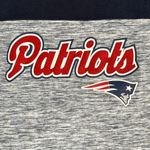 NFL  Womens Short Sleeve Patriots Shirt‎ Football Team Apparel Blue Gray Size XL Photo 2