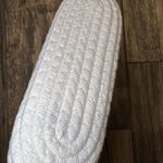 Woven Handbag with Rainbow Handles White Photo 2