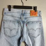 Levis 502 Taper Light Wash Jeans Size 31x30 (Actual 30x28) Blue Photo 4