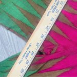 Vintage retro handmade cropped sleeve dress with v neck chevron style small Blue Photo 6