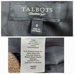 Talbots  Pencil Skirt Metallic Wool Blend Gold Black Woven Tweed Size 8 Photo 2