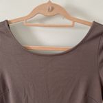 American Eagle  taupe skater dress in size 6 Photo 2