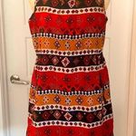 Chic Sleeveless Geo Ikat Print Dress Photo 0