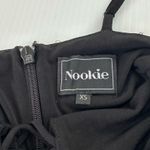 Nookie Tropicana Cross Front Midi Stretch Dress Black, XS Photo 4