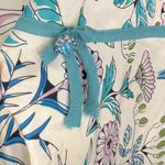 ECI (New York) 100% Silk Floral Print A-Line Skirt Ivory/Floral-8 Photo 2