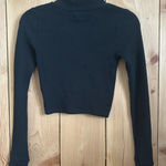 Aerie  cropped black turtle neck Photo 0