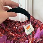 Farm Rio  x Anthropologie Sweet Floral Midi Dress Lilac/ Purple Belted Size M NWT Photo 3