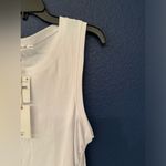 Good American  Women’s Ruched White Tank Top Size 5 Photo 8