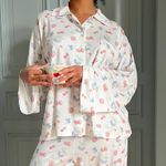 Djerf Avenue  Summer Berries Go Slow Long Sleeve Button Shirt NEW Photo 3