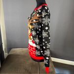 Adult Unisex Black Christmas Ugly Sweater Cool Reindeer Size L NWOT Size L Photo 4