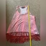 Elizabeth and James  Reptile / Snake Skin Fringe Razor-Back Tank Top Photo 4