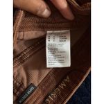 American Eagle Corduroy Pants High Waisted Button Fly Pockets Copper Brown Sz 0 Photo 4