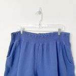 Three Dots [] Periwinkle Blue Cotton Gauze High Rise Elastic Waist Shorts Sz XXL Photo 4