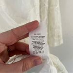 Indigo Soul 🦋 Lace Floral Embroidered Ivory White Cream Bohemian Mini Dress Photo 2