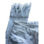 BLANK NYC White Jeans Crop Fringe Hem Denim Ankle Skinny Stretch Sz 26 Photo 1