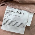 Reformation  Jeans Blush Pink August Dress Tie Waist Scoop Neck Size Small NWT Photo 9