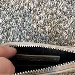 ZARA  Women’s‎ Gray Croc Like Texture Wallet With Silver Chain Photo 7