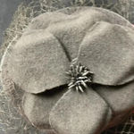 CHEVEUX DESIGN BY CC WOMENS BLACK HAT WITH HEAD BAND NETTING AND FELT FLOWER Photo 9