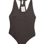 Free People Intimately Speed Dial Bodysuit Women's XS Ribbed Gray Feminine NWT Photo 0