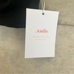 ANDIE  Swim Tahiti Top Black Medium Minimalist V Neck Neutral Basic Bikini NWT Photo 2