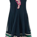 Embroidered Anarkali Suit Green Dress‎ Size M/L Green Size M Photo 0