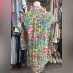 SALONI TILLY SHIRT DRESS COTTON POPLIN DRESS SUMMER CONFETTI Blue Size 4 Photo 7