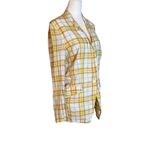 Rag and Bone  Margot Plaid Blazer in Yellow 6 Womens Jacket picnic Photo 5