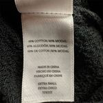 Rails  Women's Black Animal Print Sweatshirt XS Marlo Flocked Cobra Pattern Photo 7