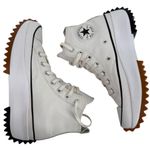 Converse  Women's Run Star Hike High Top Leather Platform Sneakers White Size 7 Photo 9