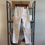BDG NWT  Urban Outfitters Mom High Waisted Tapered Leg White Jeans, 26 Photo 3